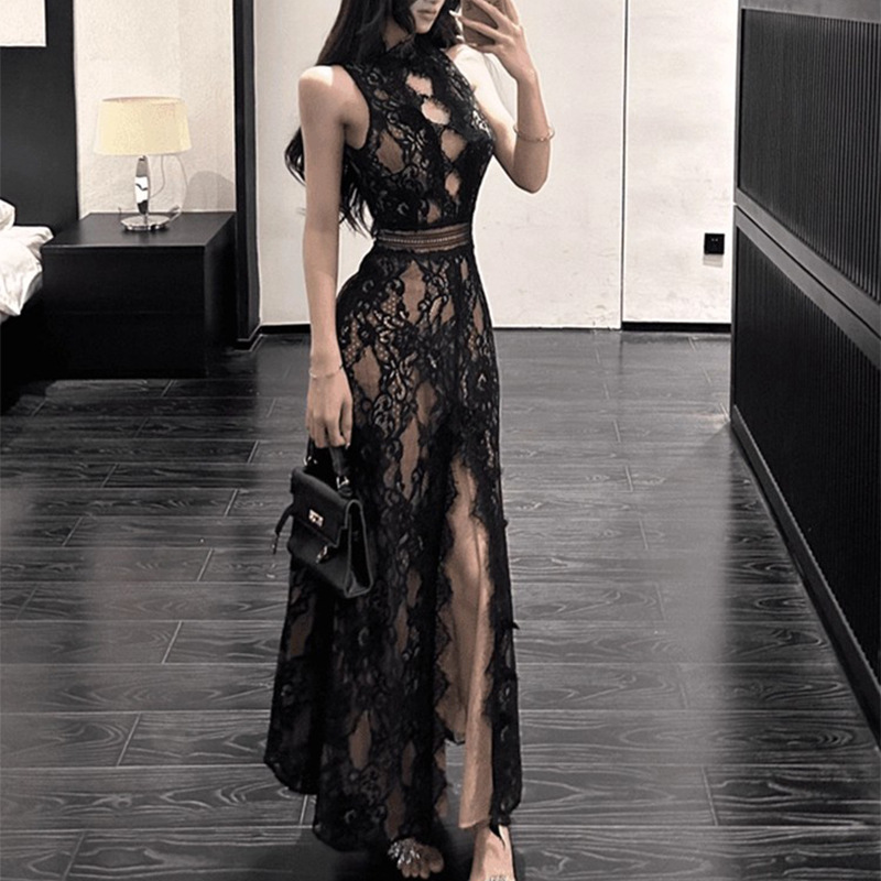 Sexy pure long dress temperament dress for women