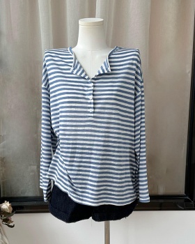Drape tops mixed colors T-shirt for women