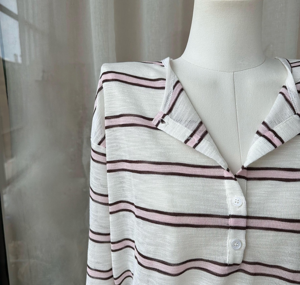 Drape tops mixed colors T-shirt for women