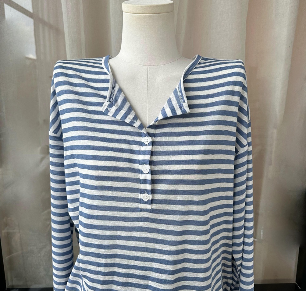 Drape tops mixed colors T-shirt for women