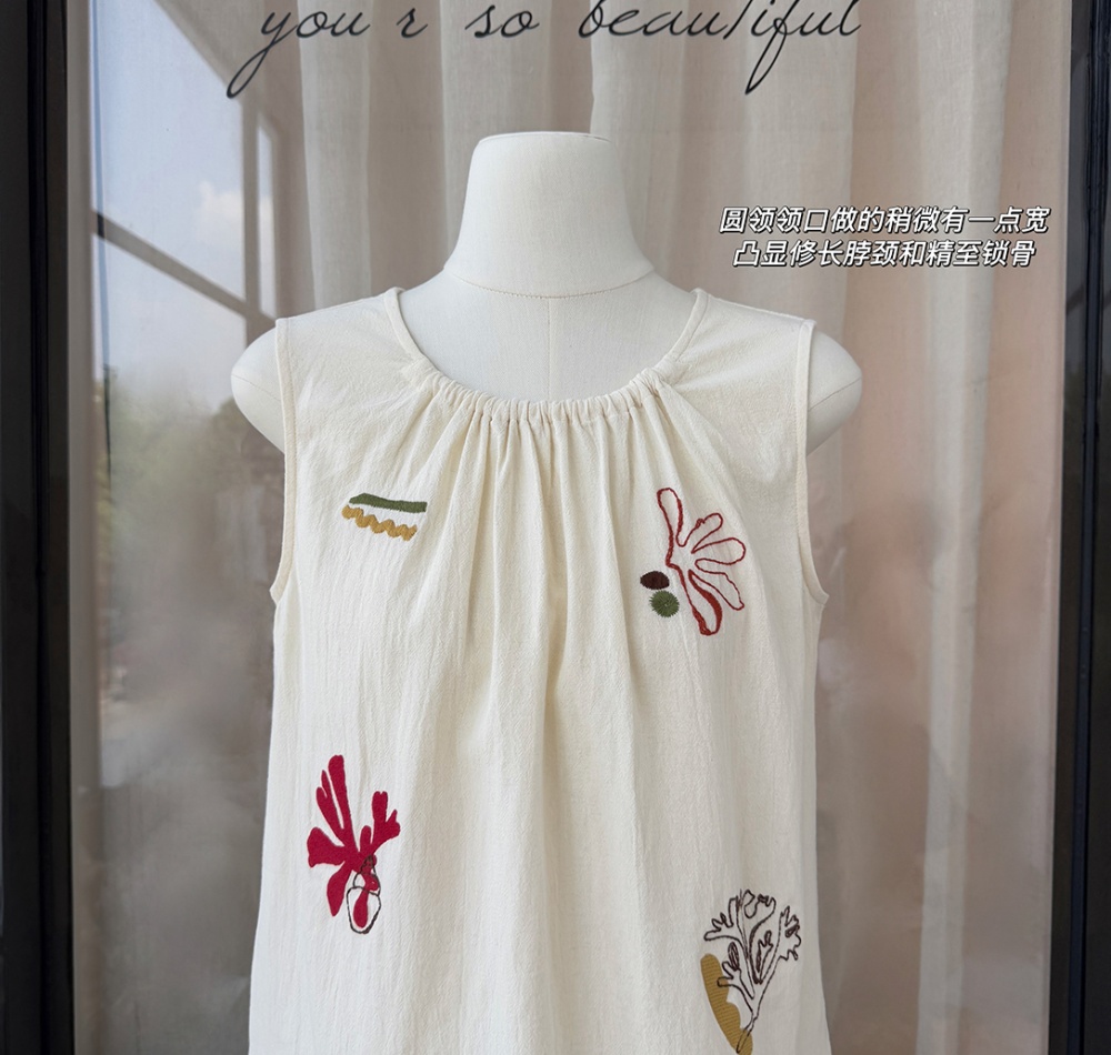 Sweet thin doll shirt summer round neck small shirt