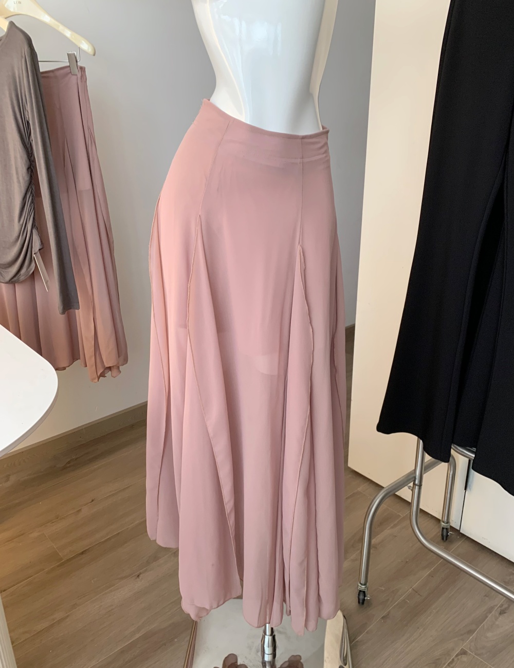 All-match thin skirt strapless T-shirt a set