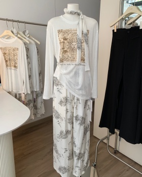 Printing pants T-shirt a set for women