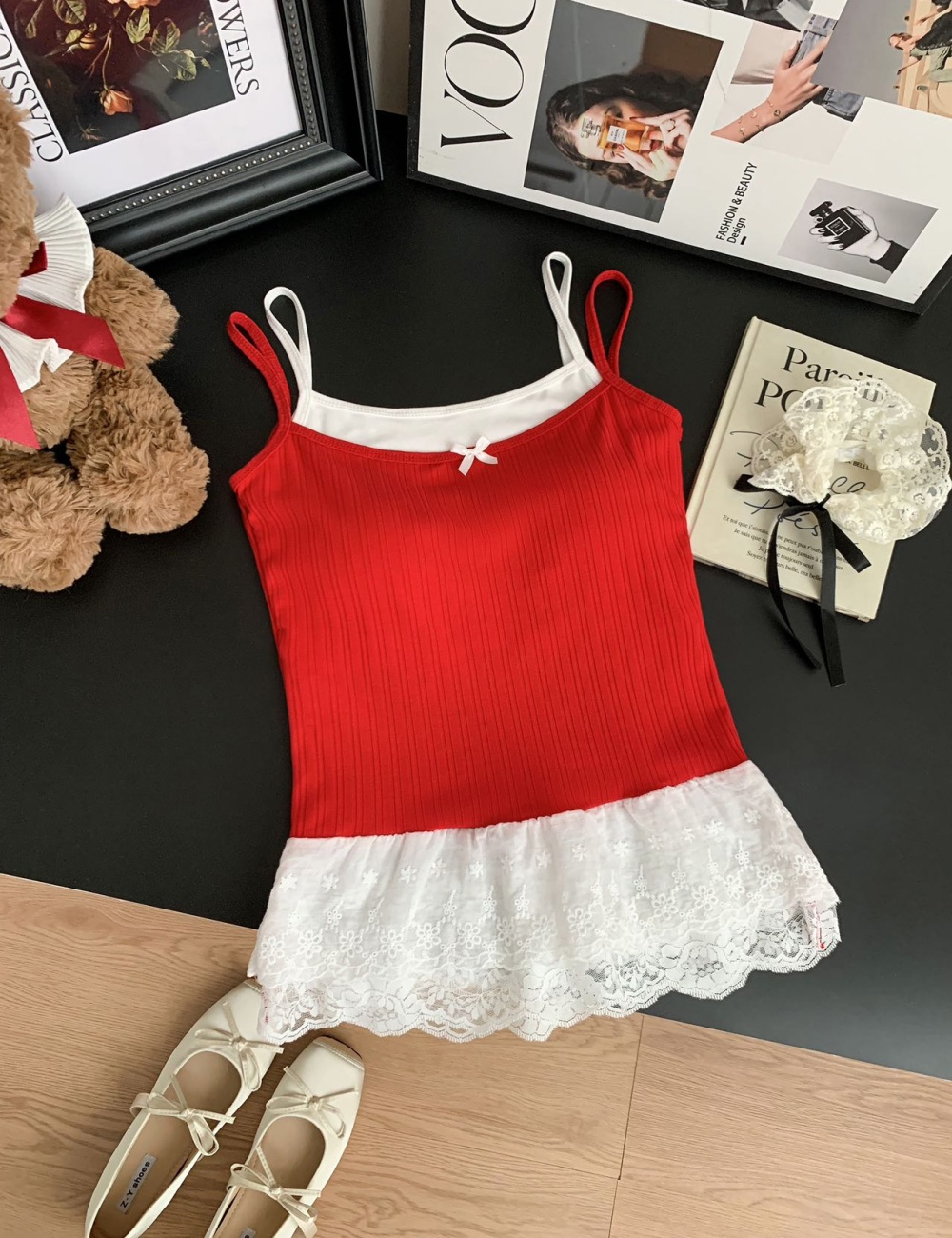 All-match sling splice tops fixed summer slim vest