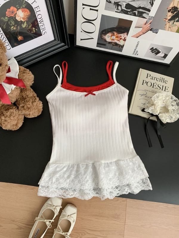 All-match sling splice tops fixed summer slim vest