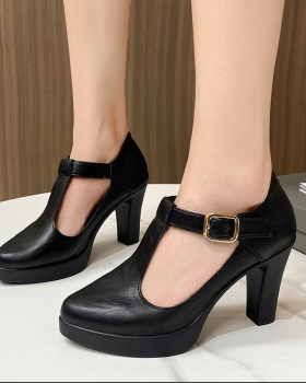 Spring and autumn platform fashion high-heeled shoes