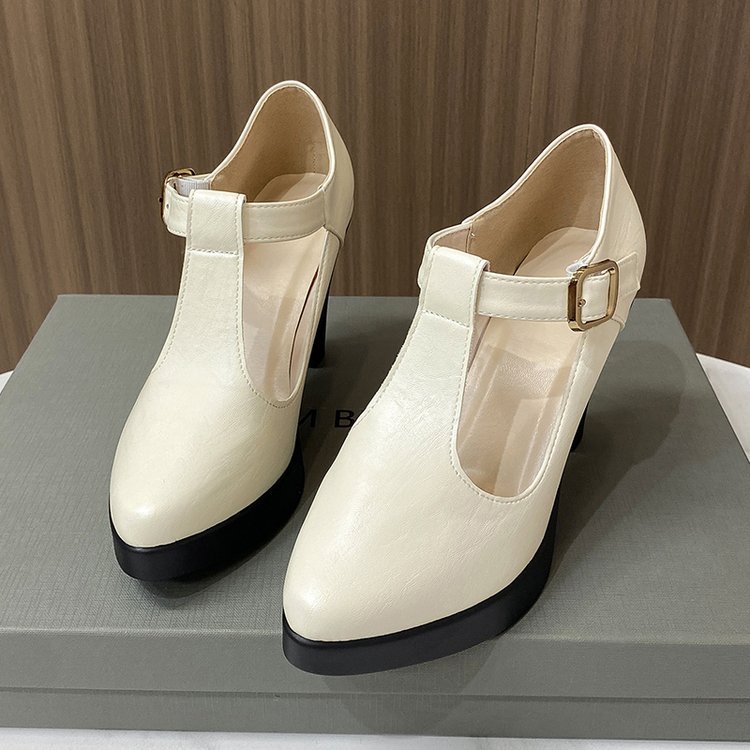 Spring and autumn platform fashion high-heeled shoes