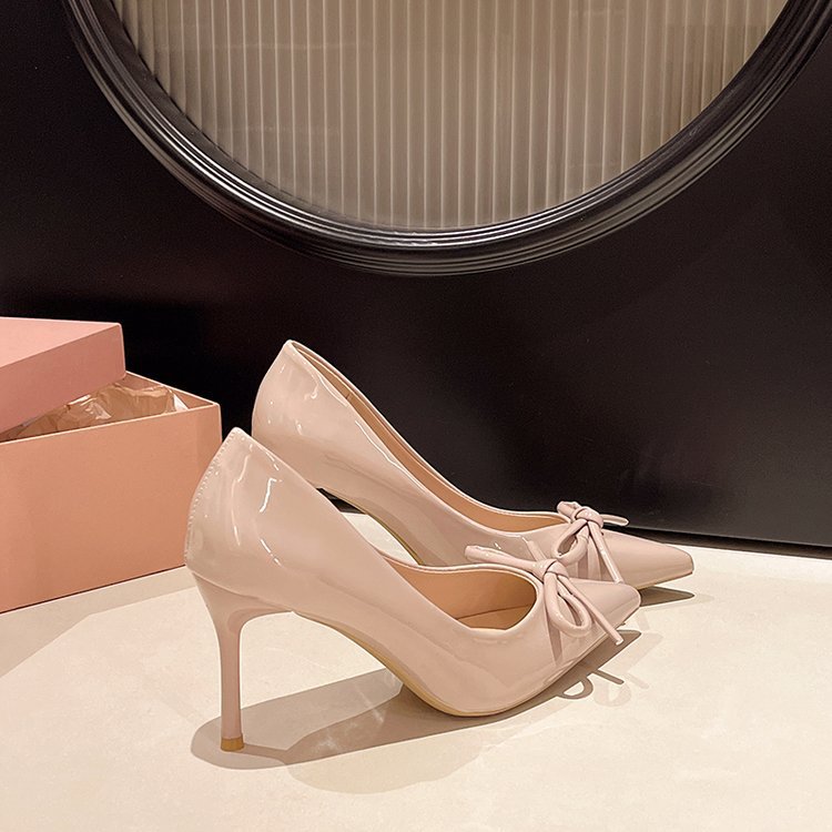 Lady France style high-heeled shoes pointed shoes