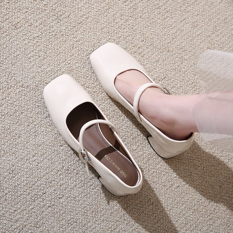 France style square head high-heeled shoes fashion shoes