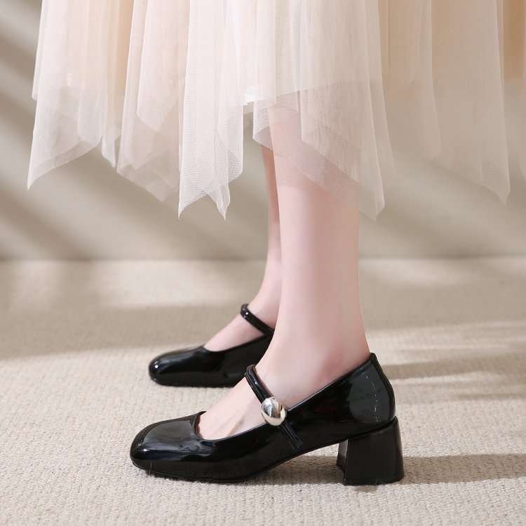France style square head high-heeled shoes fashion shoes