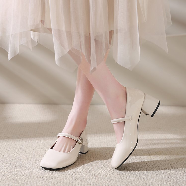 France style square head high-heeled shoes fashion shoes