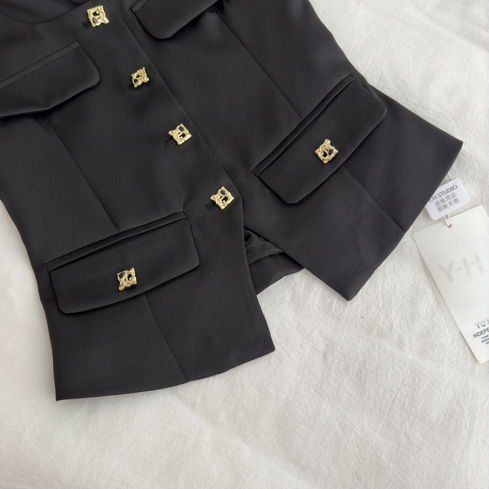Slim commuting lace tops fashion simple skirt a set