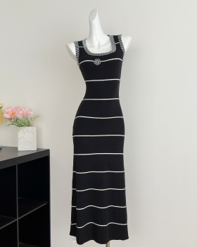 Chanelstyle mixed colors summer dress for women