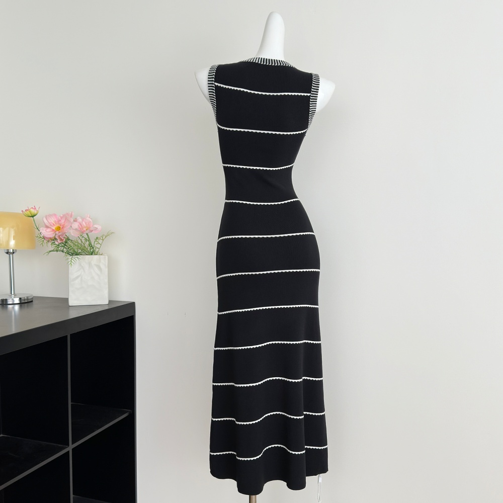 Chanelstyle mixed colors summer dress for women