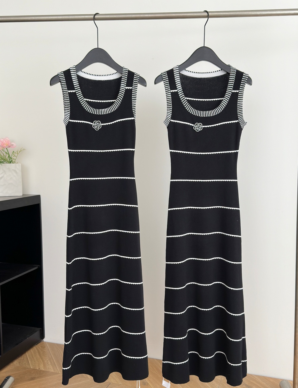 Chanelstyle mixed colors summer dress for women