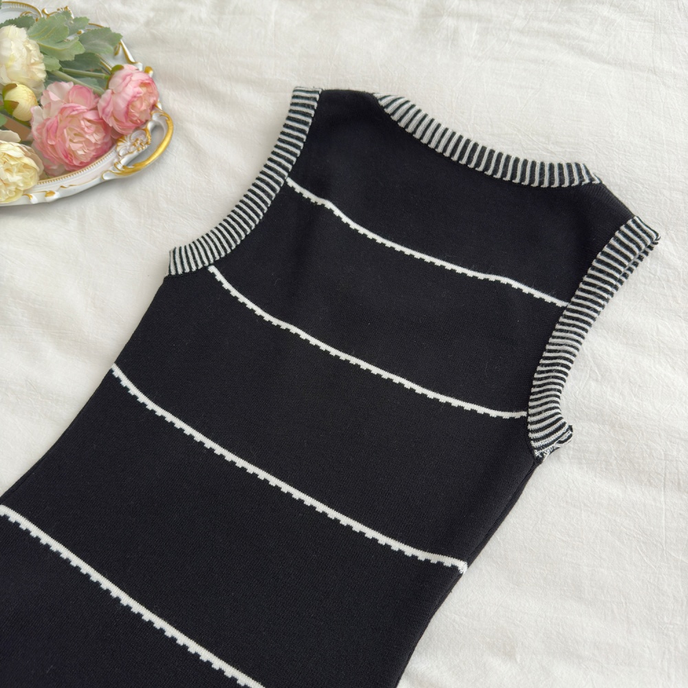 Chanelstyle mixed colors summer dress for women