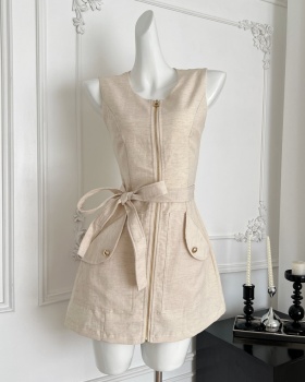 Summer bandage dress France style sleeveless dress for women