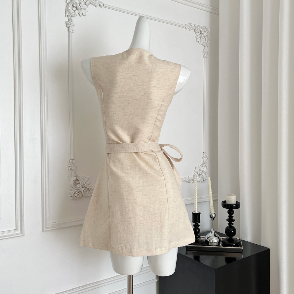 Summer bandage dress France style sleeveless dress for women
