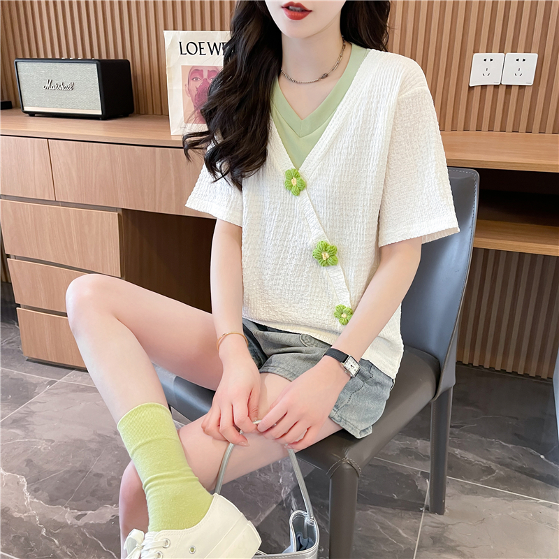 Large yard cotton tops quality T-shirt for women