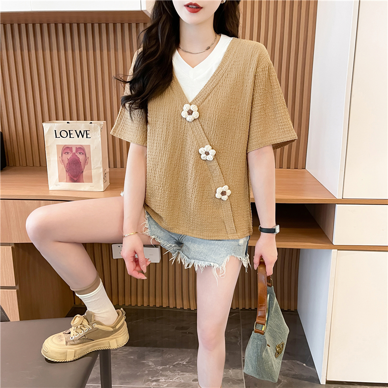 Large yard cotton tops quality T-shirt for women