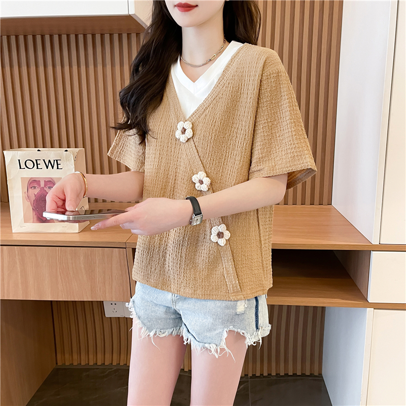 Large yard cotton tops quality T-shirt for women