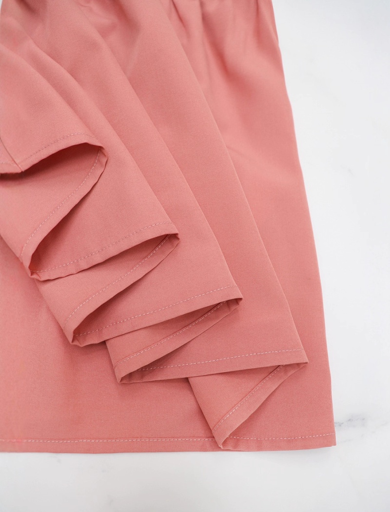 Casual A-line pinched waist European style dress