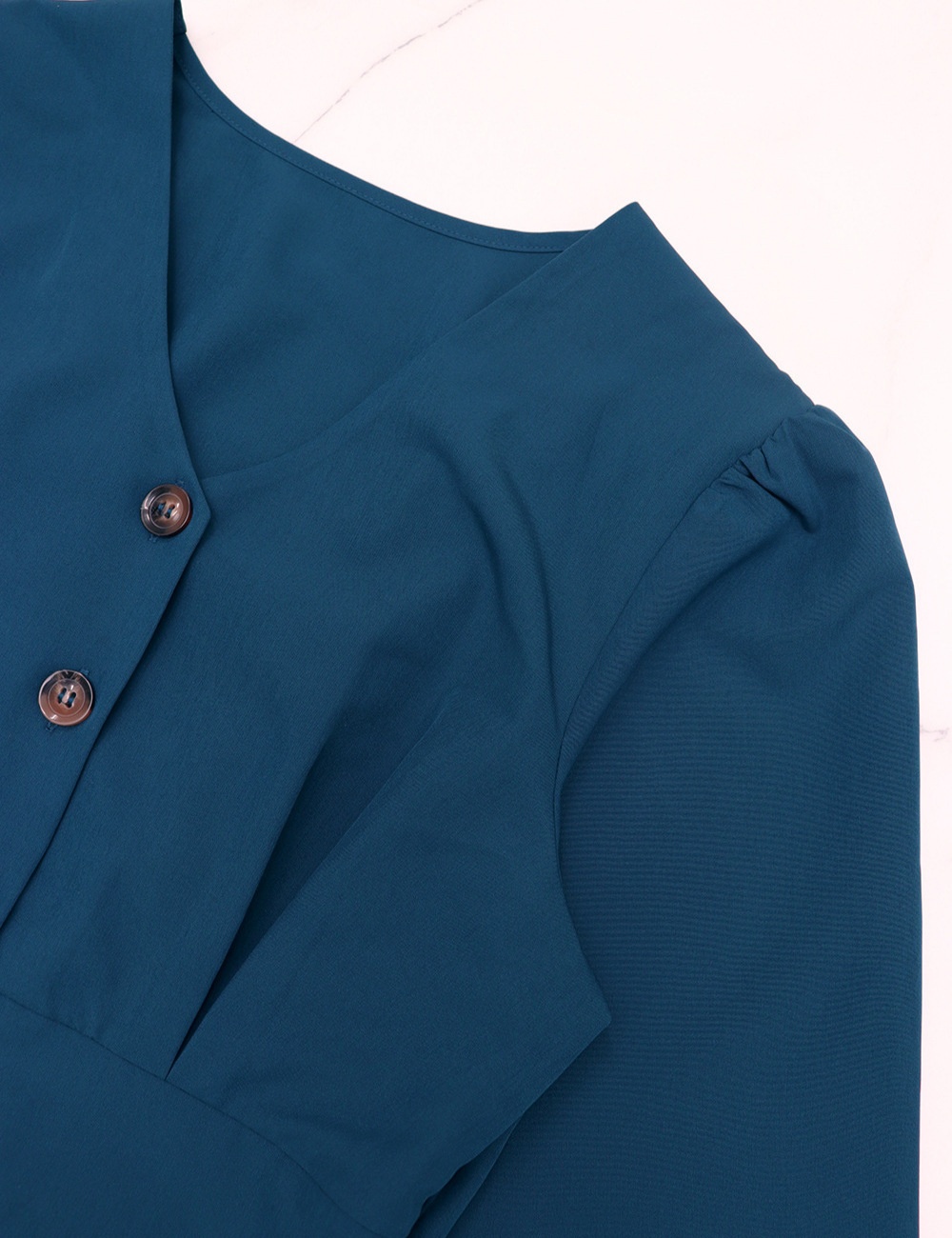 Pinched waist long sleeve dress for women