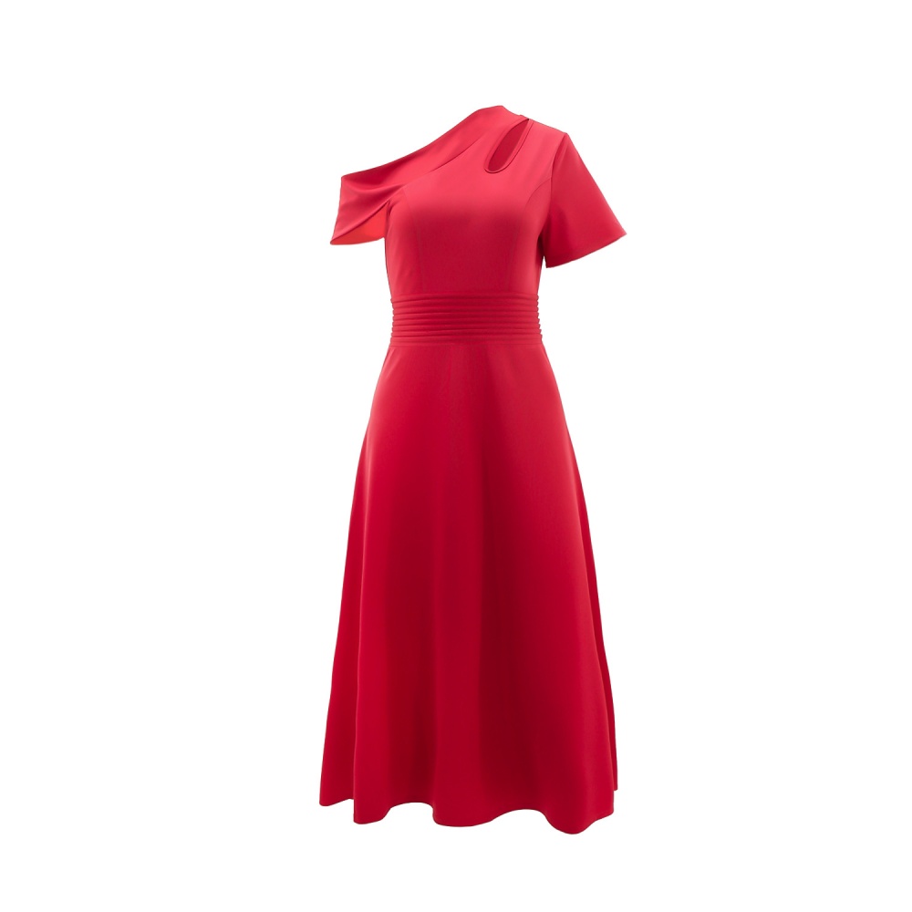 Pure European style A-line Casual dress for women
