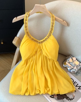 Western style tops France style vest for women