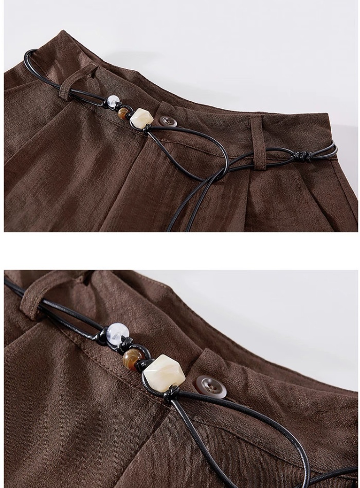 Loose A-line wide leg pants summer shorts for women