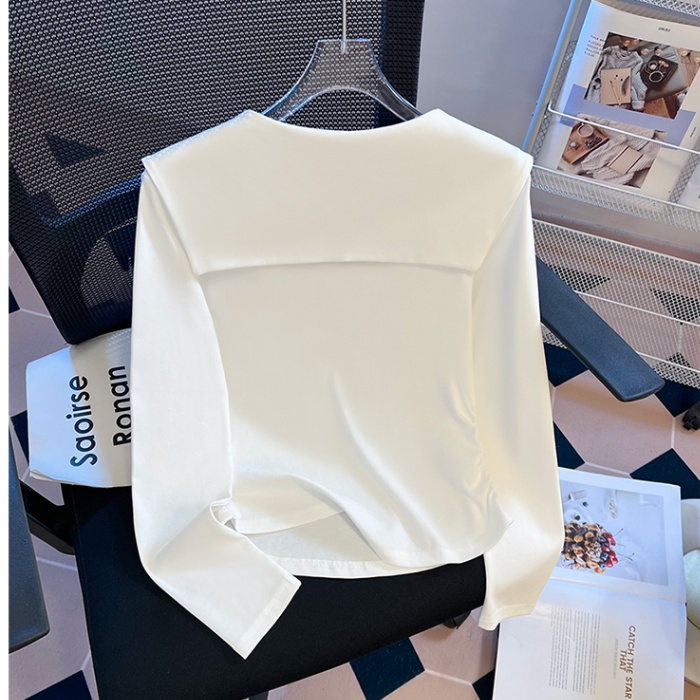 Niche T-shirt splice tops 2pcs set for women