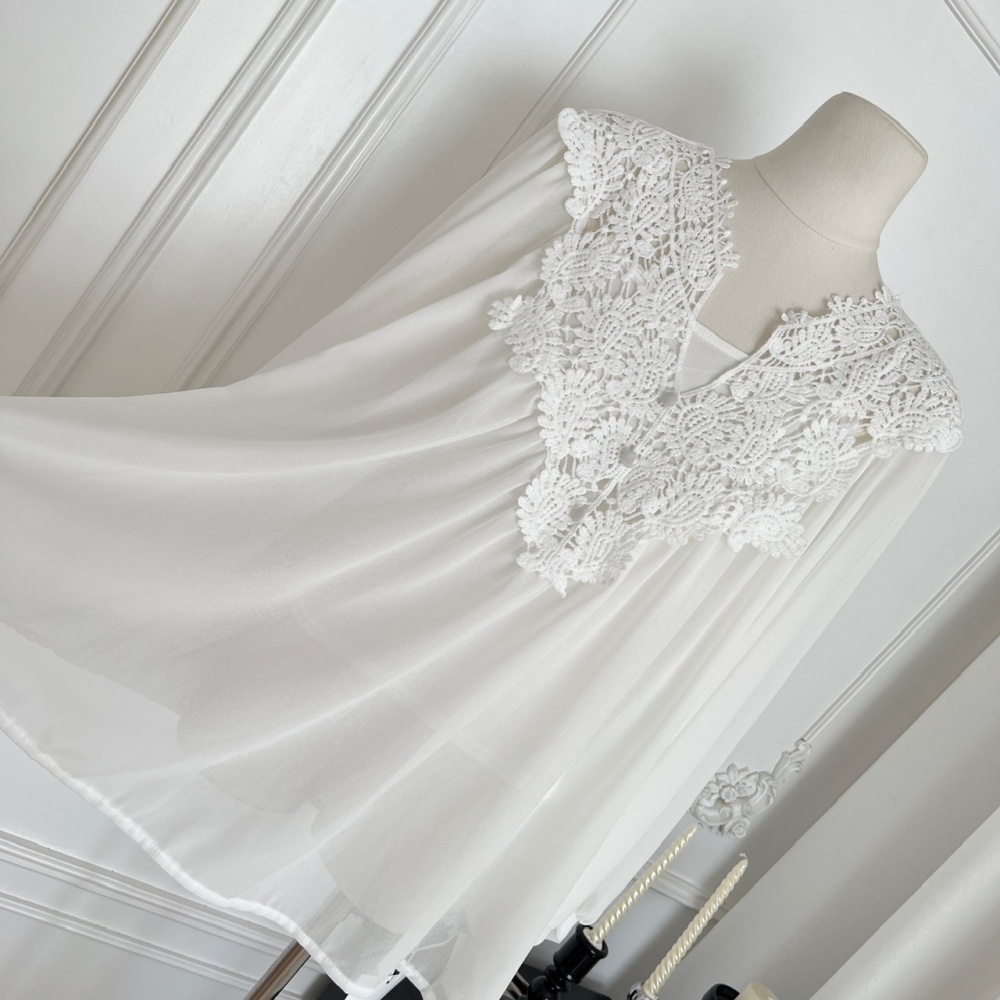 Splice France style lace fashion embroidery tops