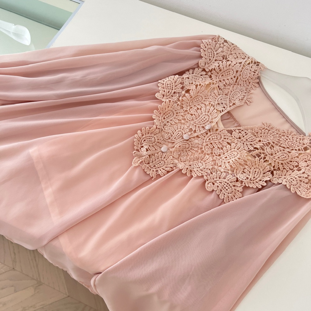 Splice France style lace fashion embroidery tops