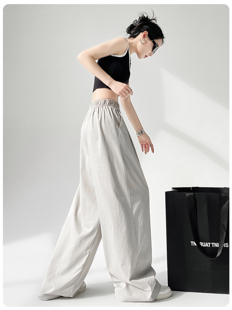 High waist long pants wide leg pants for women