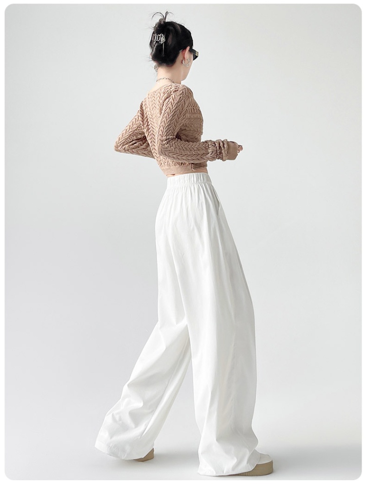 High waist long pants wide leg pants for women