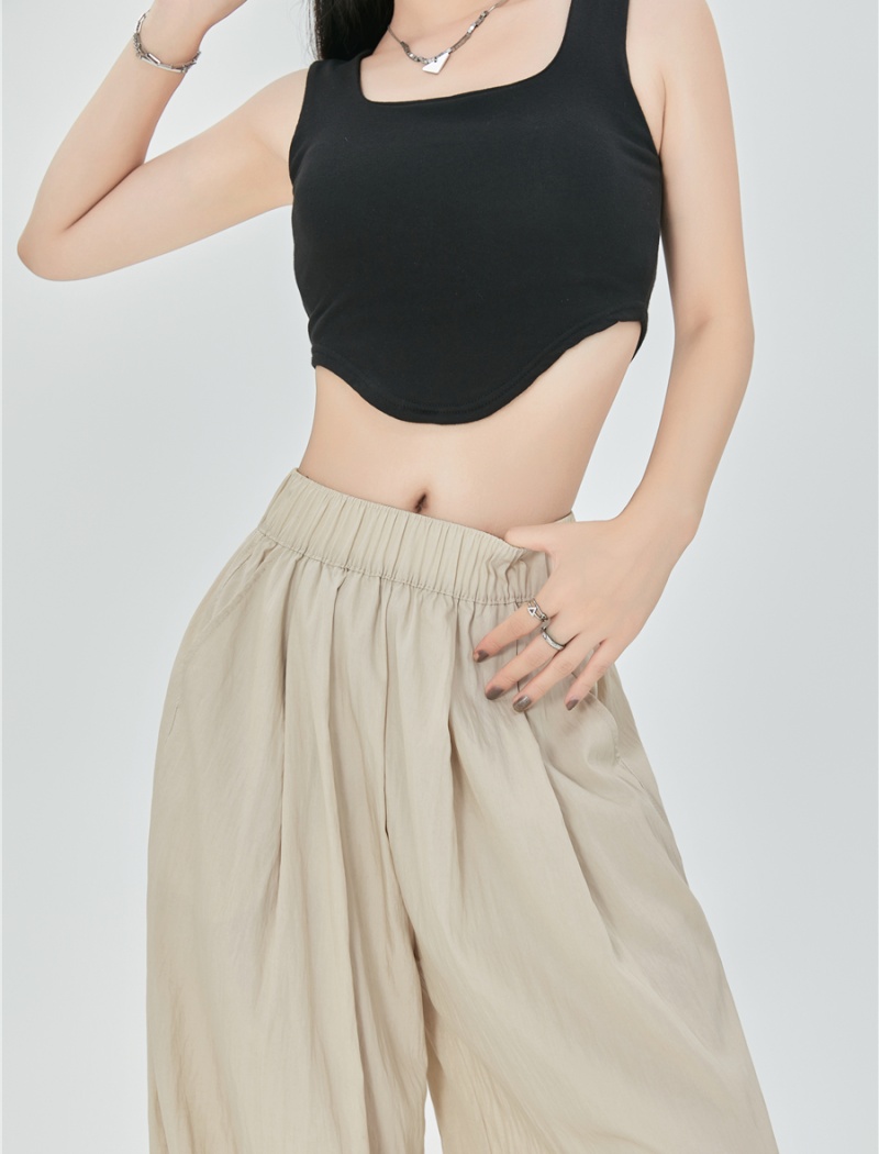 High waist long pants wide leg pants for women
