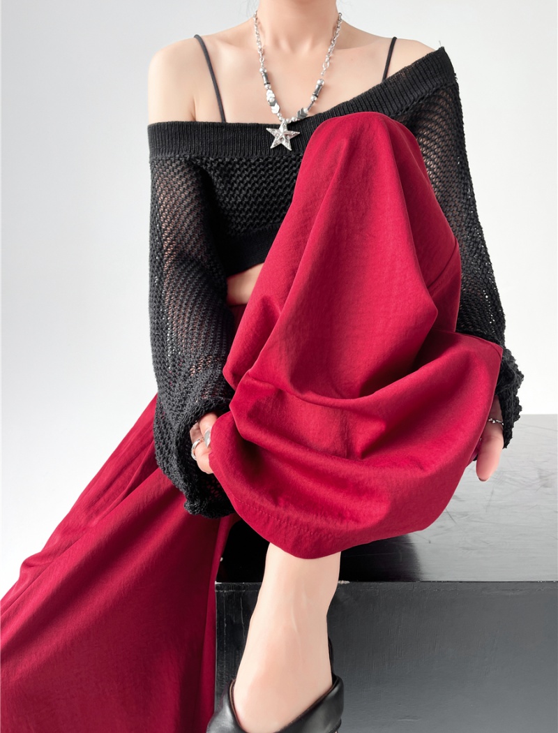 High waist long pants wide leg pants for women