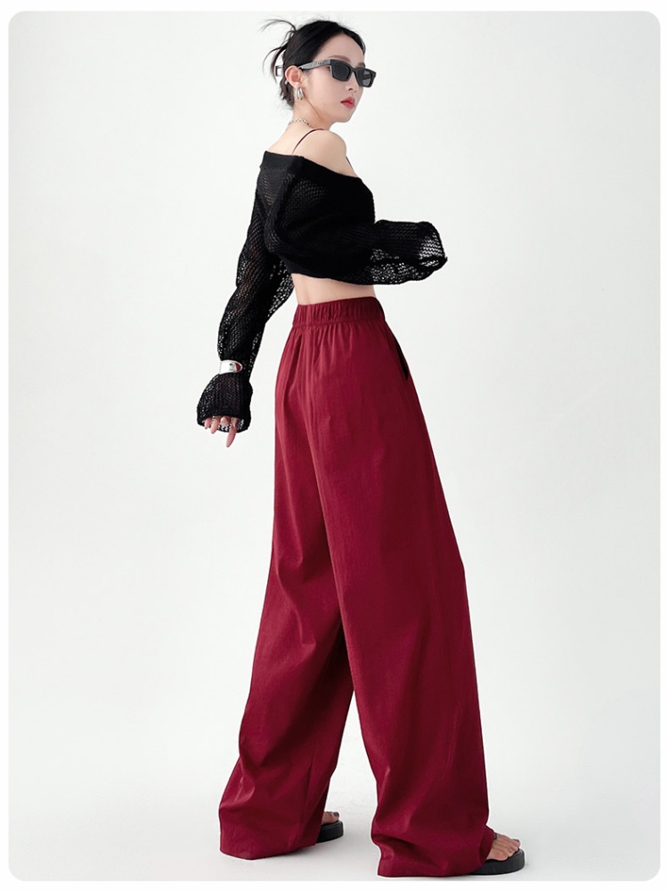 High waist long pants wide leg pants for women