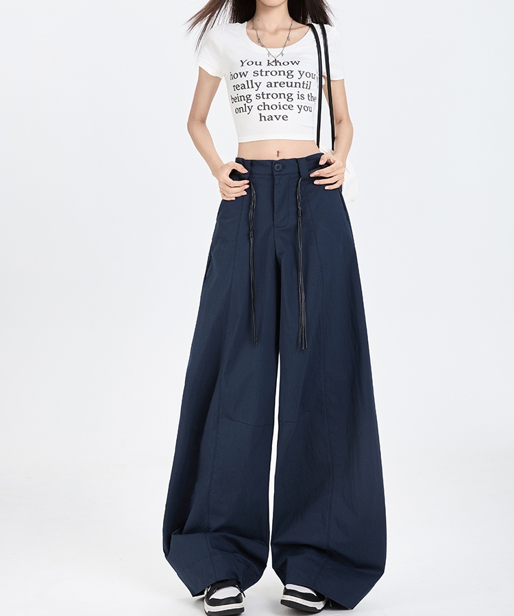 American style wide leg pants summer pants for women