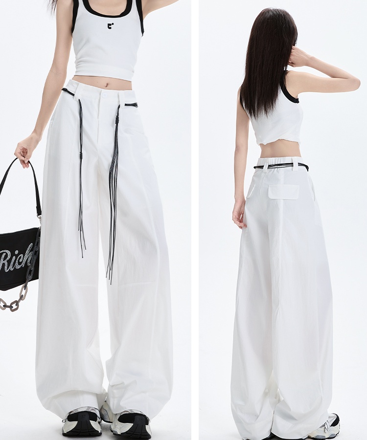 American style wide leg pants summer pants for women