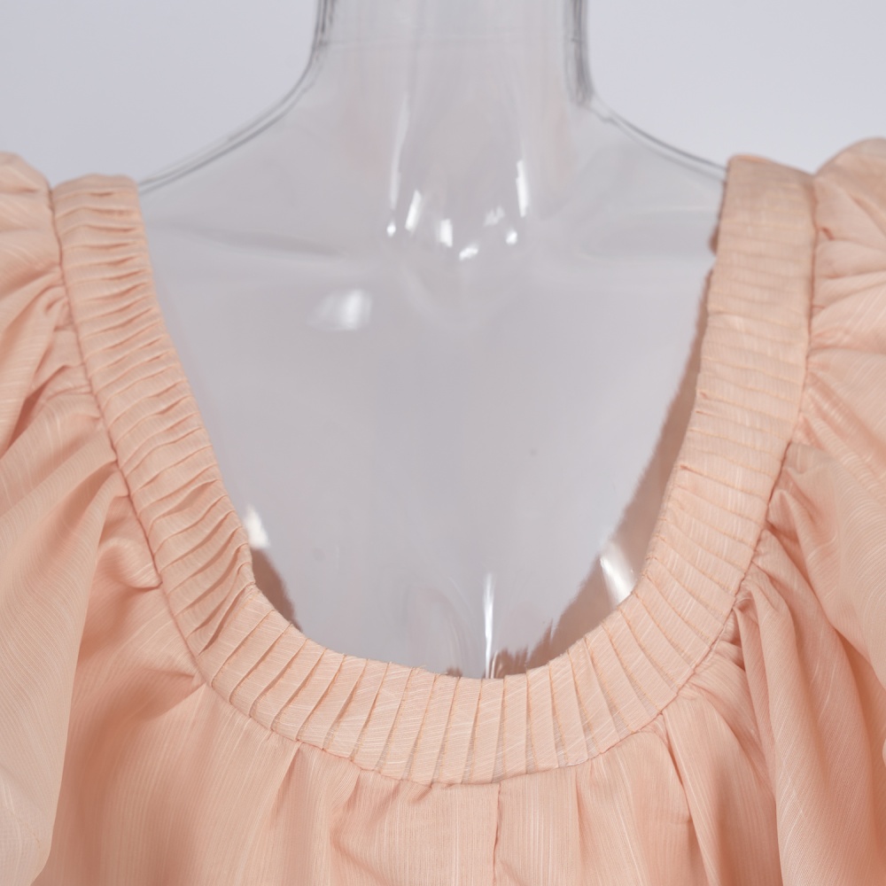 Temperament painting spring summer sweet formal dress