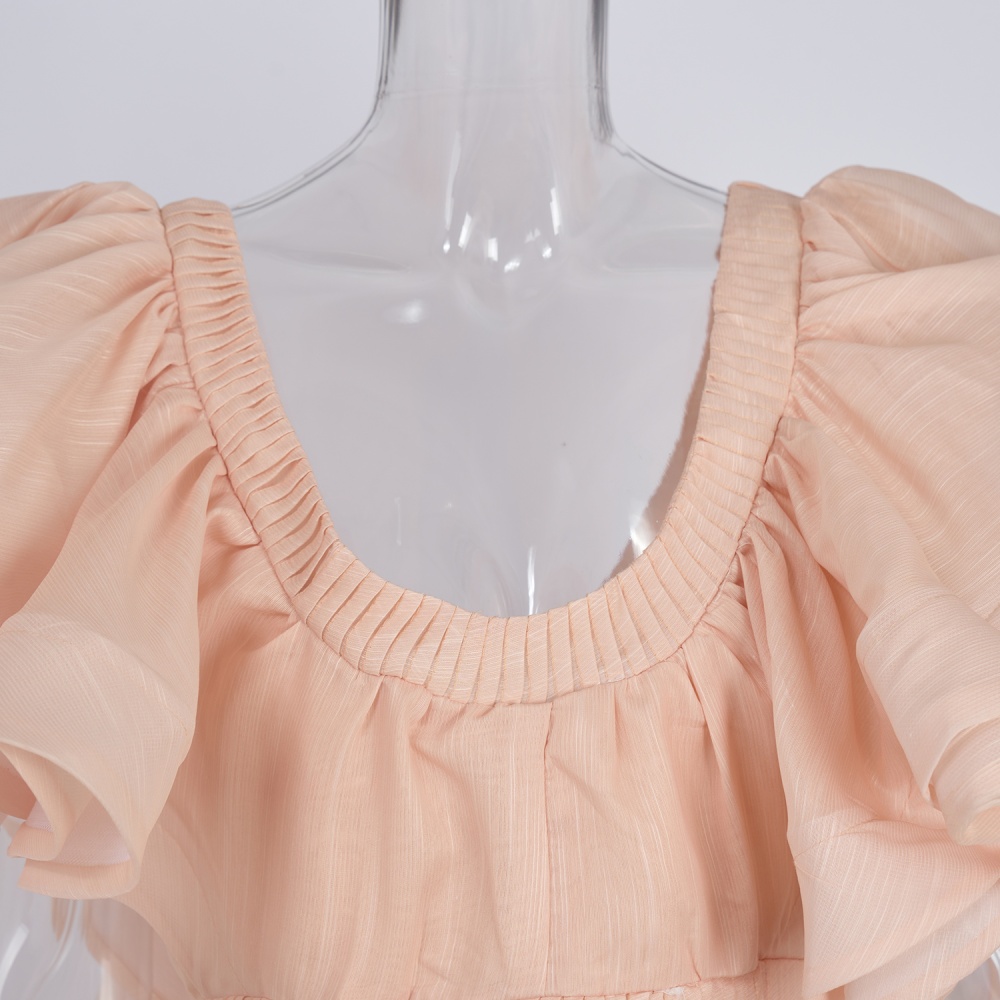 Temperament painting spring summer sweet formal dress