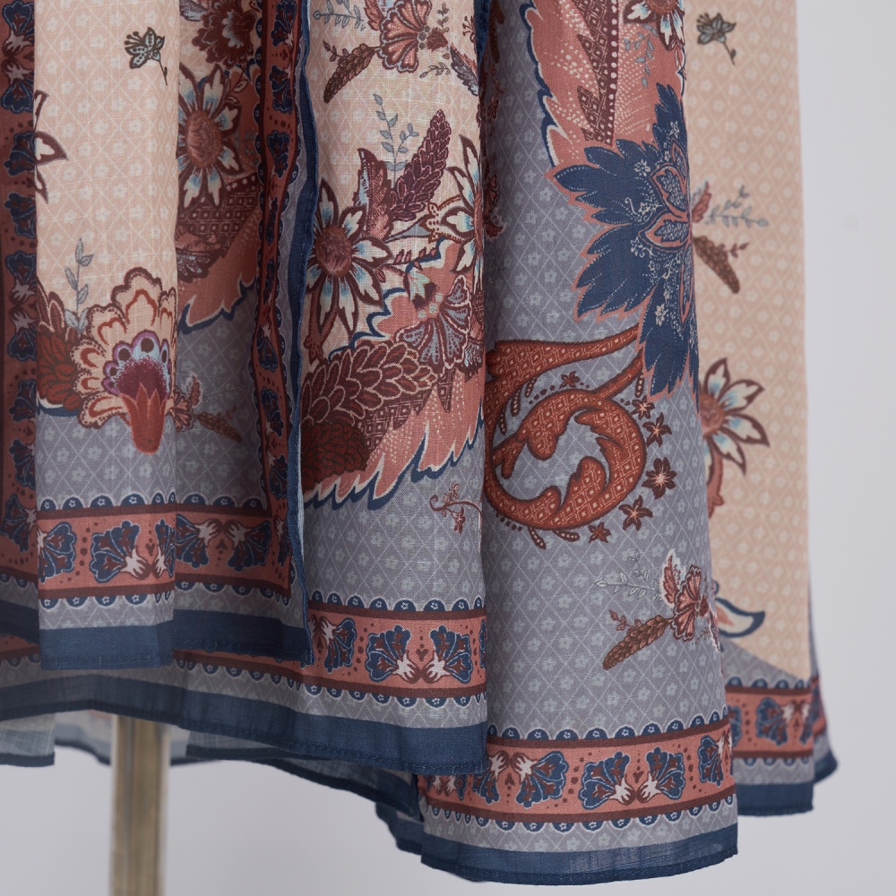 Sling printing halter niche dress