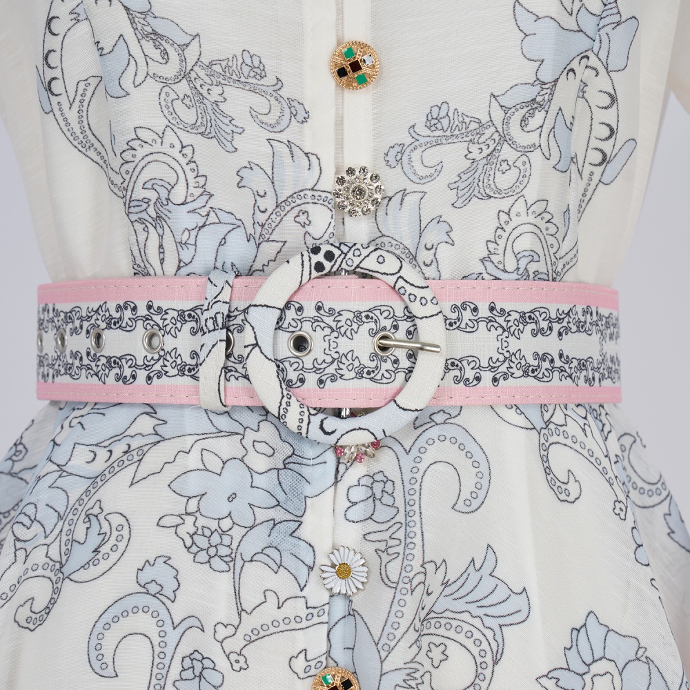 European style long sleeve dress lantern long dress