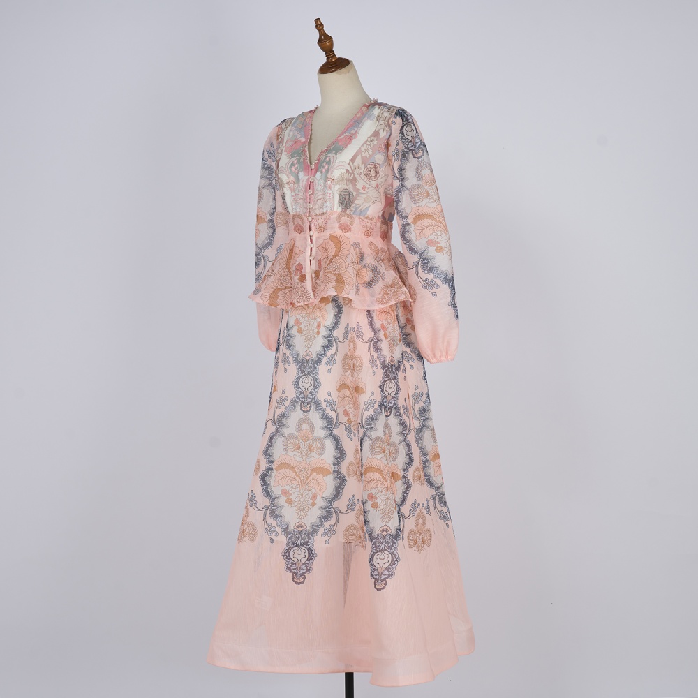 Catwalk beading short skirt big skirt tops a set