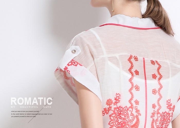 Silk linen dress A-line business suit 2pcs set