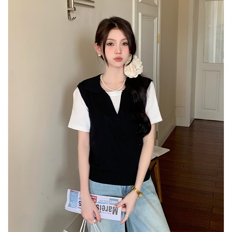 Short sleeve tops Korean style T-shirt for women