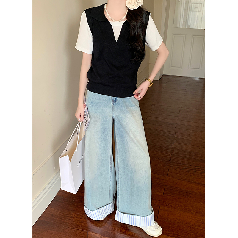 Short sleeve tops Korean style T-shirt for women