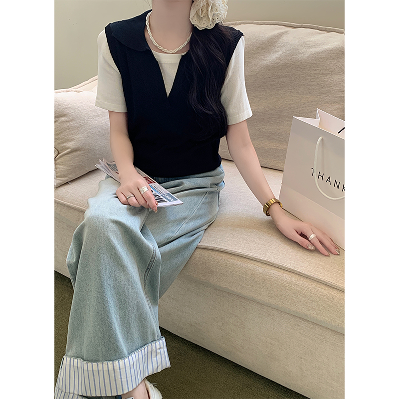 Short sleeve tops Korean style T-shirt for women
