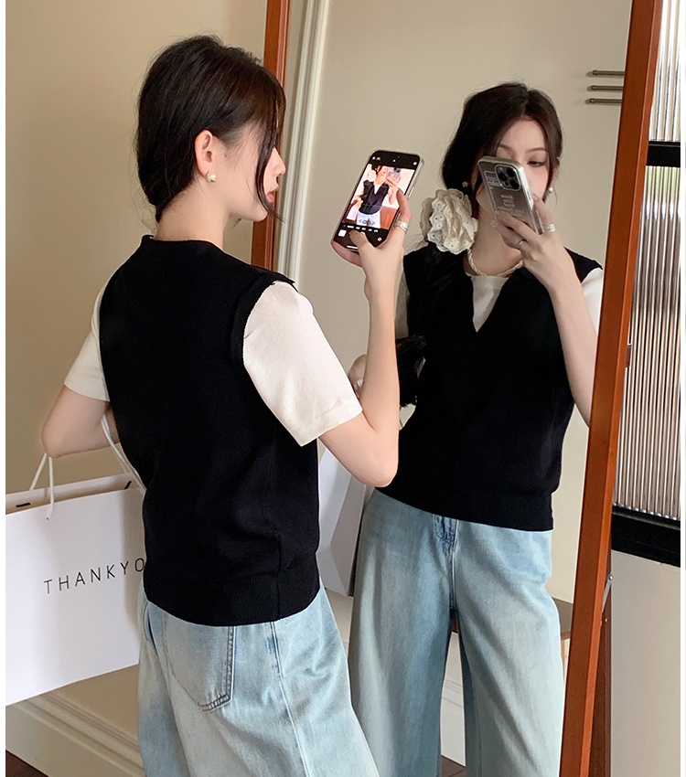 Short sleeve tops Korean style T-shirt for women